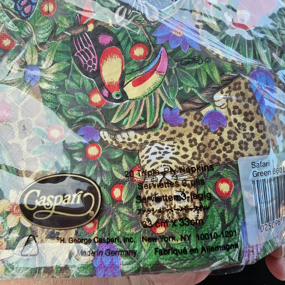 15 packs of various size napkins and themes